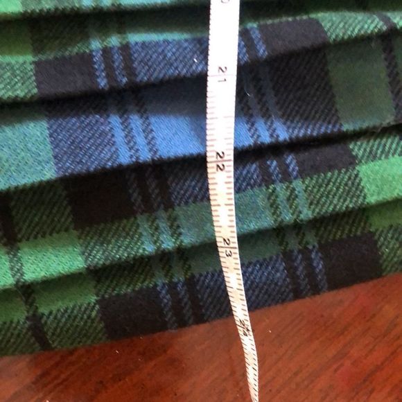 Vintage Mosbrook Authentic Wool Pleated Tartan Plaid Skirt Made in Gr Br… - Picture 12 of 13